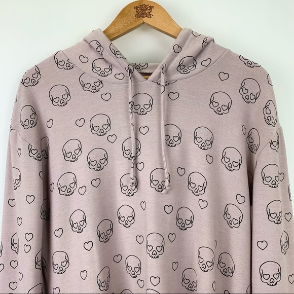 NWT CHASER Little Skulls Knit Hoodie - Picture 4 of 14